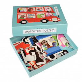 Set Of Six Transport Puzzles