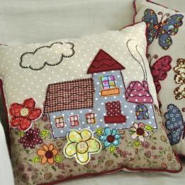 Mini Patchwork Cottage Cushion