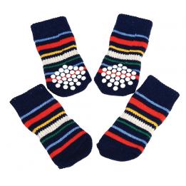 Small Stripy Design Dog Socks