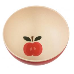 Small Vintage Apple Bamboo Bowl