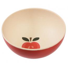 Small Vintage Apple Bamboo Bowl