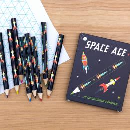 Space Age Colouring Pencils (set Of 10)