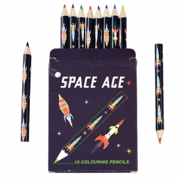 Space Age Colouring Pencils (set Of 10)