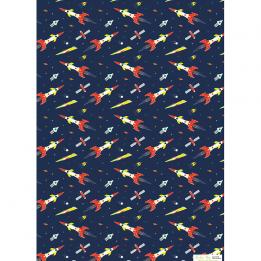 Space Age Wrapping Paper (5 Sheets)