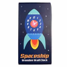 Spaceship Wooden Clock