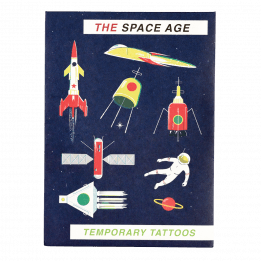 Space Age Temporary Tattoos (2 Sheets)