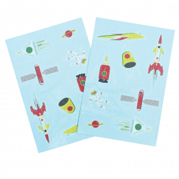 Space Age Temporary Tattoos (2 Sheets)