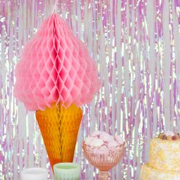 Strawberry Ice Cream Honeycomb Decoration