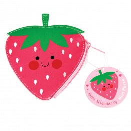 Hello Strawberry Vinyl Purse