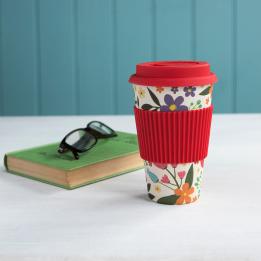 Summer Meadow Bamboo Travel Mug