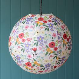 Summer Meadow Paper Lampshade