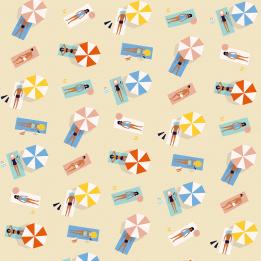 Sunbathers Wrapping Paper (5 Sheets)