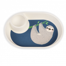 Sydney The Sloth Bamboo Egg Plate