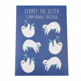 Sydney The Sloth Temporary Tattoos (2 Sheets)