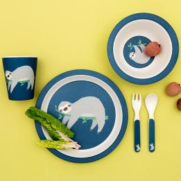 Sydney The Sloth Bamboo Tableware (set Of 5)