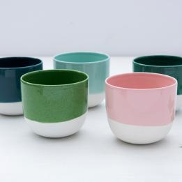 Sea Green Dipped Tea Light Holder