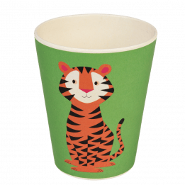 Teddy The Tiger Bamboo Beaker