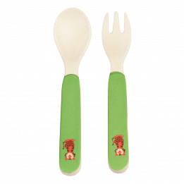 Teddy The Tiger Bamboo Cutlery