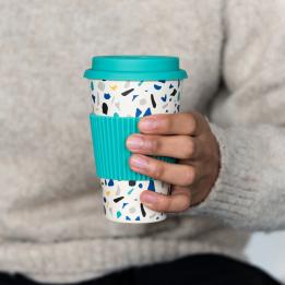 Terrazzo Bamboo Travel Mug