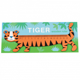 Tiger Wooden Ruler