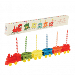 Party Train Candleholder With 6 Candles
