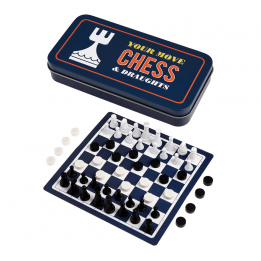 Travel Chess And Draughts Game