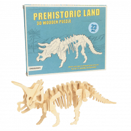 Triceratops 3d Wooden Puzzle