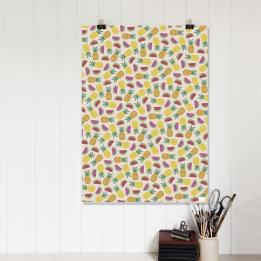 Tropical Fruit Wrapping Paper (5 Sheets)