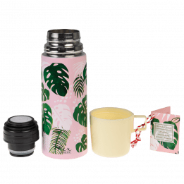 Tropical Palm Flask And Cup