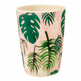 Tropical Palm Bamboo Beaker