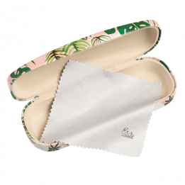 Tropical Palm Glasses Case And Cloth