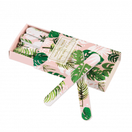 Tropical Palm Matchbox Nail Files (pack Of 12)