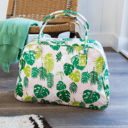 Tropical Palm Weekend Bag