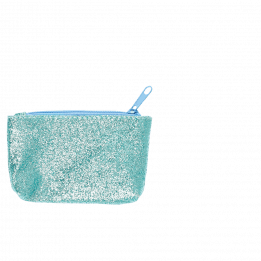 Turquoise Glitter Mini Purse