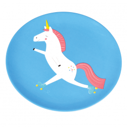 Magical Unicorn Melamine Plate