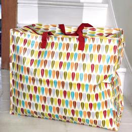 Vintage Leaf Design Jumbo Storage Bag