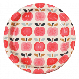 Vintage Apple Paper Plates (set Of 8)