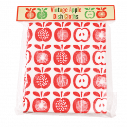 Vintage Apple Kitchen Cloths (set Of 4)