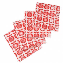 Vintage Apple Kitchen Cloths (set Of 4)