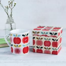 Vintage Apple Mug In Gift Box