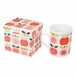 Vintage Apple Mug In Gift Box