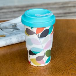 Vintage Ivy Bamboo Travel Mug With Lid