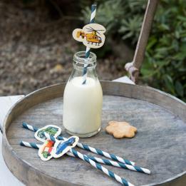 Vintage Transport Party Straws