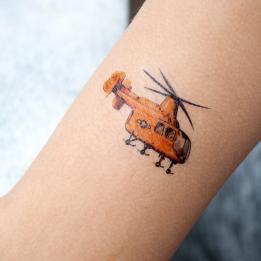 Set Of 2 Vintage Transport Temporary Tattoos