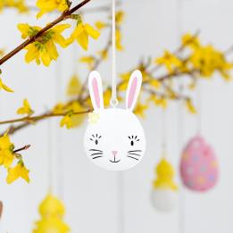 White Easter Bunny Decoration