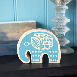 Wooden Elephant Ornament