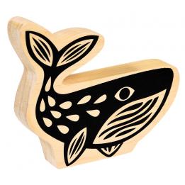 Wooden Whale Ornament