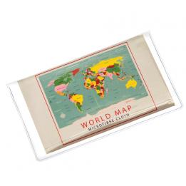 World Map Glasses Cleaning Cloth