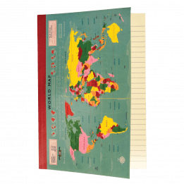 World Map A5 Notebook