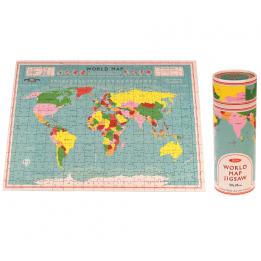 World Map 300 Piece Puzzle In A Tube